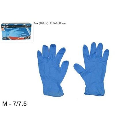 INGROSSO GUANTI NITRILE MONOUSO MIS.M BOX 100PZ