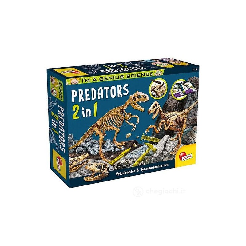 I'M A GENIUS PREDATORS 2 IN 1 EAN  INGROSSO SCIENZA E GIOCO LISCIANI