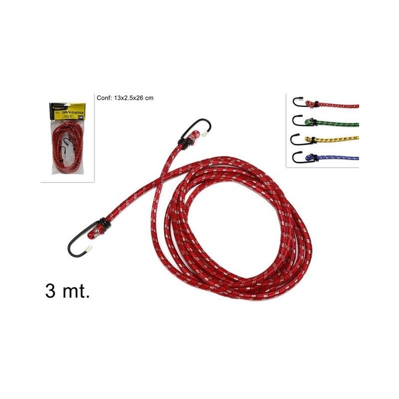CORDA ELASTICA 3MT EAN 8034048013533 INGROSSO CORDE E FASCETTE