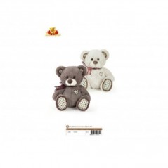 ORSO SEDUTO 25CM 2COL C/RICAMO SU CUORE GIOCHI E GIOCATTOLI EAN 8009549248258 INGROSSO PELUCHE MORBIDOSI