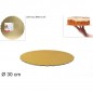 VASSOIO DOLCI TONDO CARTONE 30CM ORO EAN 8034048008195 INGROSSO VASSOI E DISCHI