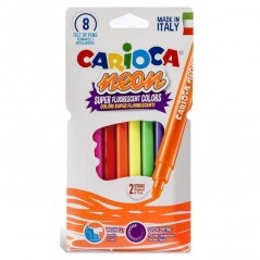 CARIOCA NEON BUSTA 8PZ CARTOLERIA EAN 8003511427856 INGROSSO PENNARELLI
