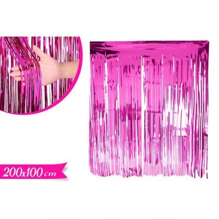 TENDA DECORATIVA 200X100CM ROSA FESTA E PARTY EAN 8055329318130 INGROSSO FESTONI PER PARTY