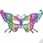 MASCHERA FARFALLA MULTICOLOR IN TESSUTO EAN 8004761017712 INGROSSO MASCHERE DI CARNEVALE