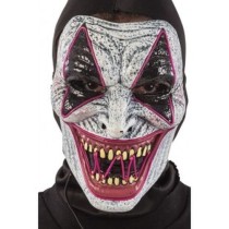 INGROSSO MASCHERA CLOWN HORROR IN PLASTICA C/DECO RAZIONI LU