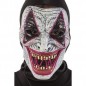 MASCHERA CLOWN HORROR IN PLASTICA C/DECO RAZIONI LUMINOSE (BATT.ESCL.) IN EAN  INGROSSO MASCHERE DI HALLOWEEN