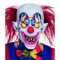 MASCHERA CLOWN RACCAORICCINATE LATTICE C/CAPELLI EAN  INGROSSO MASCHERE DI HALLOWEEN