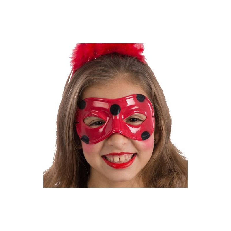 MASCHERA COCCINELLA IN PLASTICA EAN 8004761015008 INGROSSO MASCHERE DI CARNEVALE