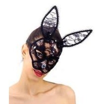 INGROSSO MASCHERA CONIGLIETTO IN PIZZO COL.ASS.