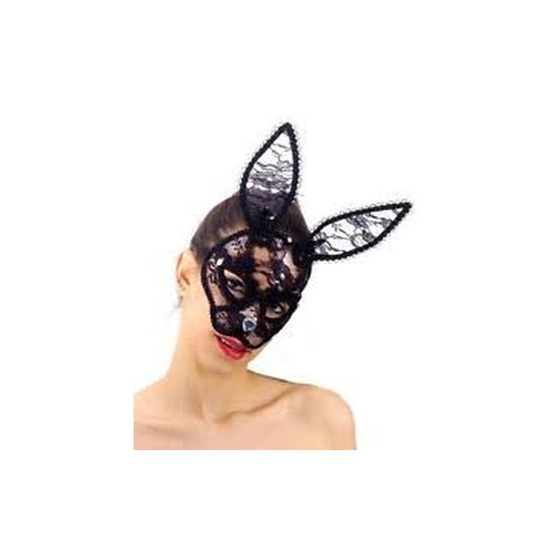 MASCHERA CONIGLIETTO IN PIZZO COL.ASS. EAN 8026196311890 INGROSSO MASCHERE DI CARNEVALE