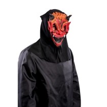 INGROSSO MASCHERA DIAVOLO IN FINGOMMA C/CAPPUCCIO