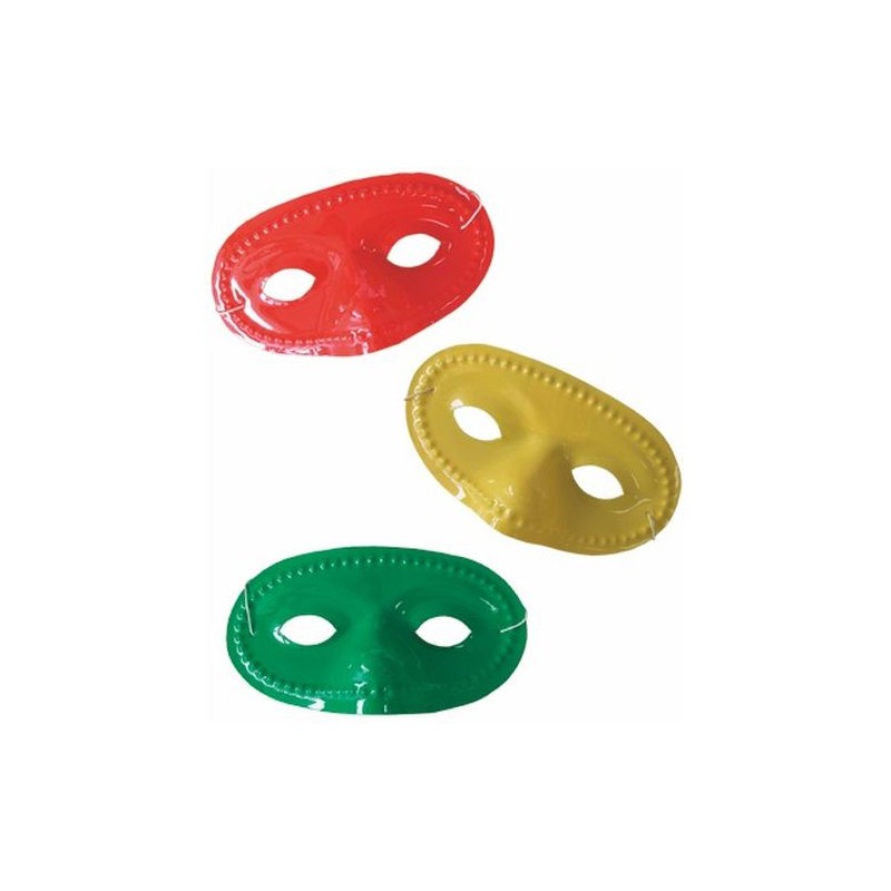 MASCHERA DOMINO COLORI ASSORTITI EAN 8019959230026 INGROSSO MASCHERE DI CARNEVALE