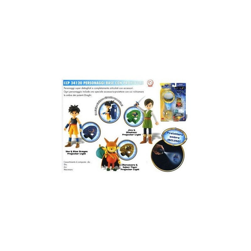 BLUE DRAGON PERSONAGGIO 10CM C/PROIETTOR EAN 8005163341207 INGROSSO GIOCATTOLI