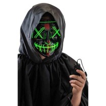 INGROSSO MASCHERA HORROR IN PLASTICA C/DEC.LUMIN. (BATT.ESCL