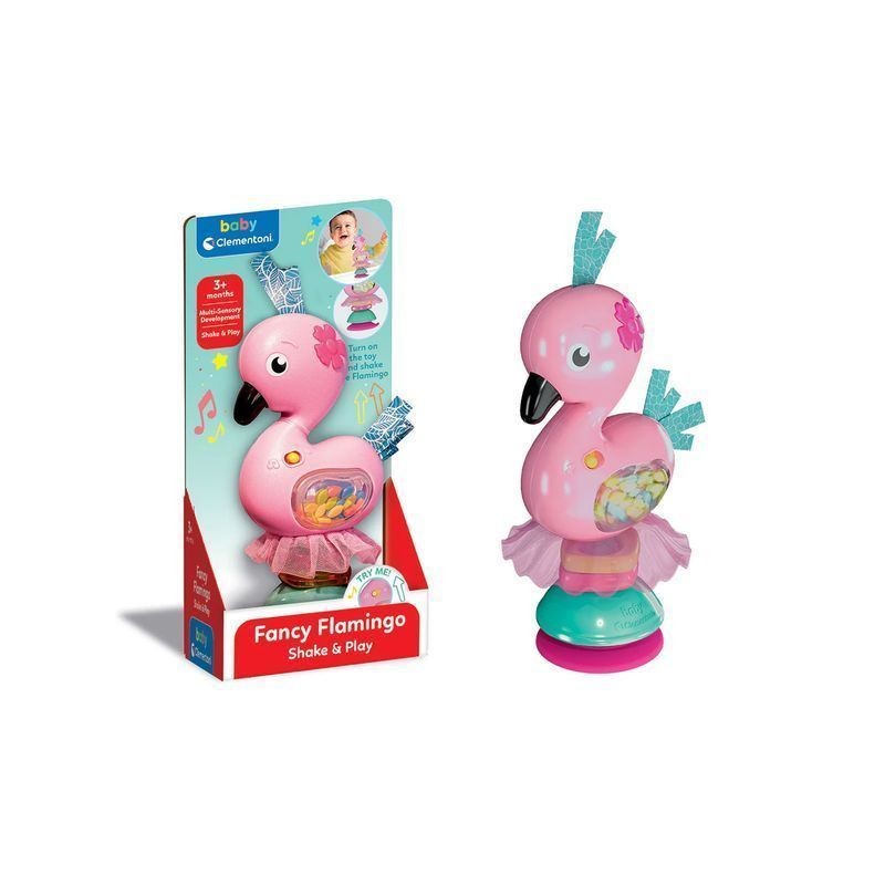 FANCY FLAMINGO SHAKE & PLAY 17492 EAN 8005125174928 INGROSSO BABY CLEMENTONI