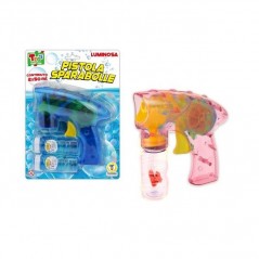 PISTOLA SPARABOLLE DI SAPONE 50ML X 2 GIOCATTOLI EAN 8017967681298 INGROSSO BOLLE SAPONE E ACCESSORI