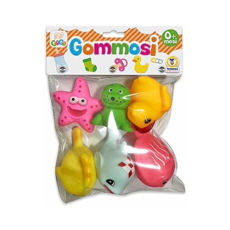 GOMMOSI ANIMALI BUFFI 6 PZ EAN 8017967668008 INGROSSO GIOCHI PRIMA INFANZIA