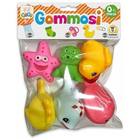 GOMMOSI ANIMALI BUFFI 6 PZ EAN 8017967668008 INGROSSO GIOCHI PRIMA INFANZIA