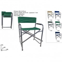 SEDIA REGISTA TUBO D.24 5MM COL. ARTICOLI MARE EAN 8027501057083 INGROSSO SDRAIO E LETTINI MARE