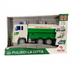 CAMION PULISCI STRADE 1:16 LUCI E SUONI MODELLINI EAN 8009549375275 INGROSSO MODELLINI AUTO LUCI E SUONI