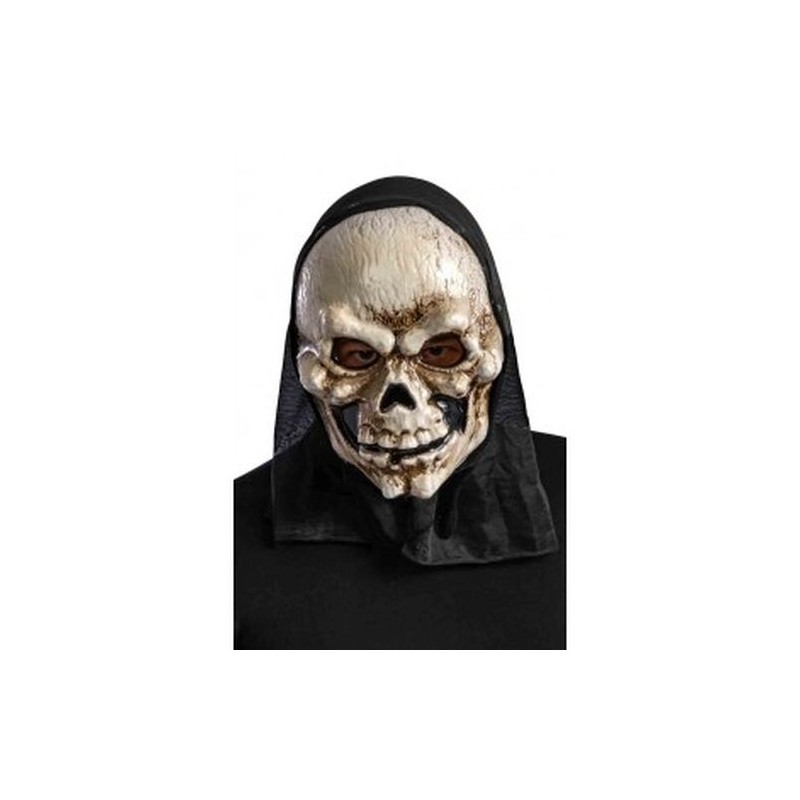MASCHERA TESCHIO IN PLASTICA C/CAPPUCCIO EAN  INGROSSO MASCHERE DI HALLOWEEN