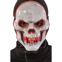 INGROSSO MASCHERA TESCHIO IN PLASTICA C/DECORAZIO NI LUMINOS