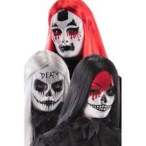 INGROSSO MASCHERA VISO MEDIO IN PLASTICA C/DECORA ZIONI MOD.