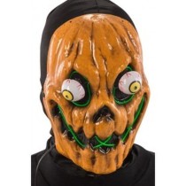 INGROSSO MASCHERA ZUCCA HORROR IN PLASTICA C/DECO RAZIONI LU