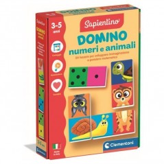 DOMINO NUMERI E ANIMALI 16841 GIOCATTOLI EAN 8005125168415 INGROSSO GIOCHI SAPIENTINO