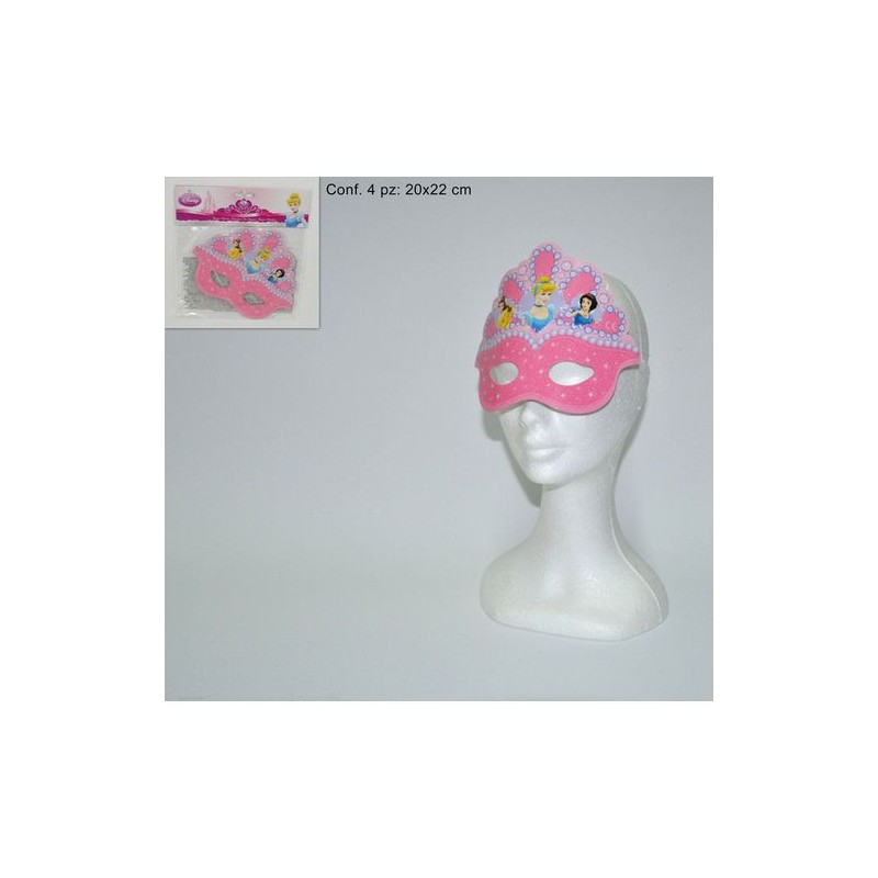 MASCHERINA PRINCESS HEARTS 4PZ EAN 5201184084557 INGROSSO ACCESSORI PARTY