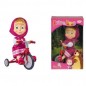 MASHA CON TRICICLO 12CM +3ANNI IL VERO TRICICLO DELLA SERIE TV EAN  INGROSSO BAMBOLE DISNEY E CARTOON