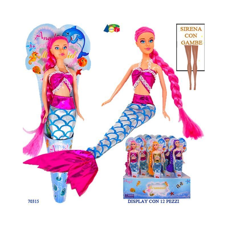 SIRENA C/GAMBE IN CONO ASS EAN 8034094809517 INGROSSO GIOCHI DA EDICOLA