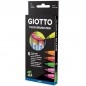 ASTUCCIO 6 GIOTTO FLUO BRUSH PEN EAN 8000825013973 INGROSSO PENNARELLI