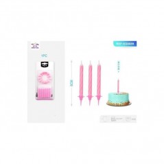 CANDELA SPIRALE ROSA 8CM FESTA E PARTY EAN 8058617581896 INGROSSO CANDELE COMPLEANNO