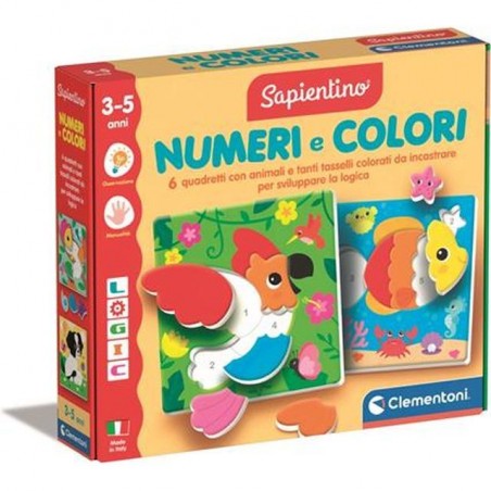 SAPIENTINO LOGIC - NUMERI E COLORI GIOCATTOLI EAN 8005125168712 INGROSSO GIOCHI SAPIENTINO