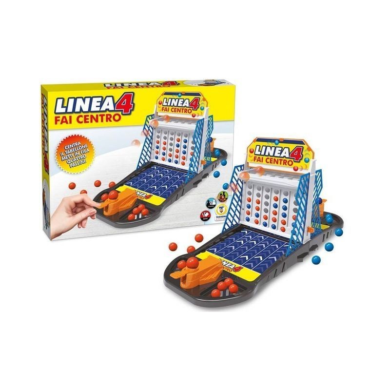 GIOCO LINEA 4 CON LANCIATORE 2 GIOCATORI EAN 8017967685135 INGROSSO GIOCHI DI SOCIETA