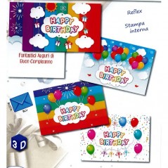 BIGLIETTO B/C TRA LE NUVOLE 3D CARTOLERIA EAN 8056860791062 INGROSSO BIGLIETTI COMPLEANNO