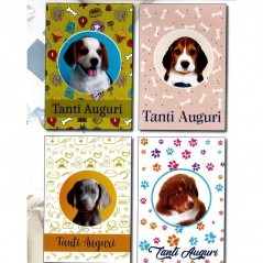 BIGLIETTO TANTI AUGURI PUPPIES CARTOLERIA EAN 8056860794629 INGROSSO BIGLIETTI D'AUGURI