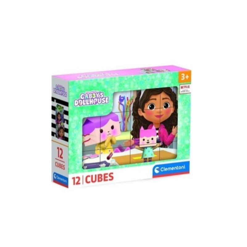 VALIGETTA 12 CUBI GABBY'S DOLLHOUSE 2024 EAN 8005125411931 INGROSSO PUZZLE CLASSICI