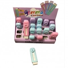 GOMMA A SCORRIMENTO COLOR X YOU ASS (24) CARTOLERIA EAN 8059513147735 INGROSSO GOMME PER MATITE