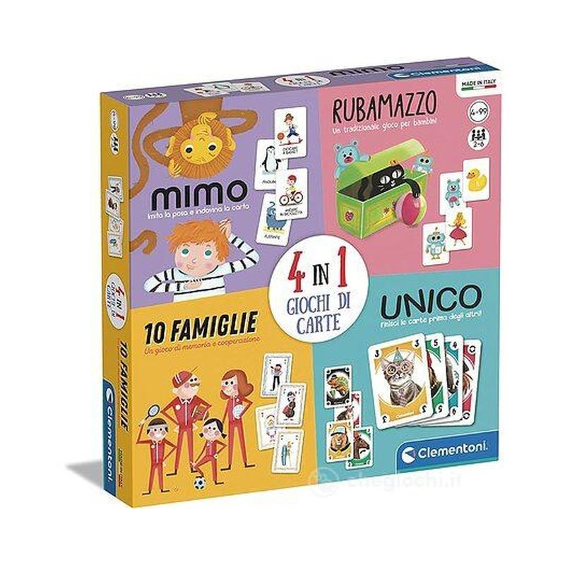 4 IN 1 CARTE 4-99 EAN 8005125167593 INGROSSO GIOCHI DI SOCIETA