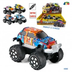 MONSTER AEROGRAFATO METALLO RETROC. ASS MODELLINI EAN 8057438020072 INGROSSO MODELLINI AUTO A FRIZIONE