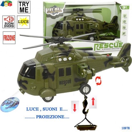 CONF. ELICOTTERO FRIZ. LUCE,SUON,PROIEZ. EAN 8034094806783 INGROSSO MODELLINI AUTO LUCI E SUONI