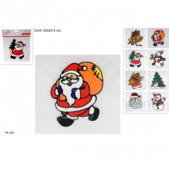 VETROFANIA DECORO SOGGETTI NATALIZI ARTICOLI DI NATALE EAN 8033113400070 INGROSSO VETROFANIE