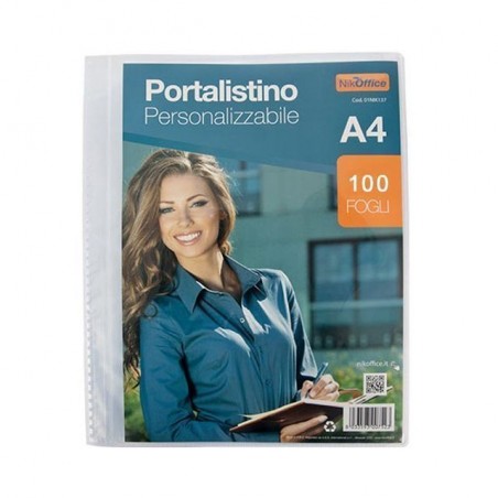 PORTA LISTINO 100 FOGLI PERSONALIZ. EAN 8033593007592 INGROSSO PORTA LISTINI