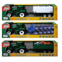 TRATTORE FRIZIONE C/RIMORCHIO 3ASS MODELLINI EAN 8009549375053 INGROSSO MODELLINI AUTO A FRIZIONE