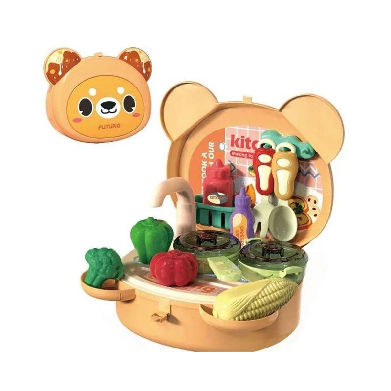 VALIGETTA ORSETTO CUCINA C/ACC 23CM EAN 8009549372731 INGROSSO GIOCHI DI CUCINA ED ELETTRODOMESTICI