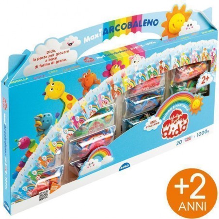 DIDO' VALIGETTA MAXI ARCOBALENO EAN 8000144010271 INGROSSO PASTA PER MODELLARE DIDO