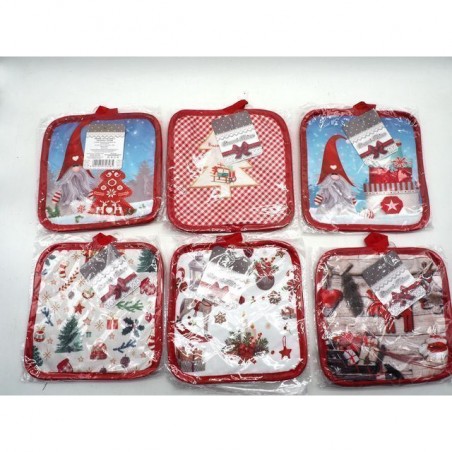 PRESINA COTONE 17X17CM DIS. NATALE 6ASS EAN 8021029726285 INGROSSO CUCINA NATALIZIA