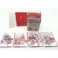 BIGLIETTO NATALE C/B + RIL C/MUSICA 4ASS ARTICOLI NATALIZI EAN 8021029891778 INGROSSO BIGLIETTI NATALIZI